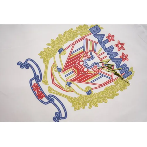 Replica Balmain T-Shirts Short Sleeved For Unisex #1419618 $29.00 USD for Wholesale