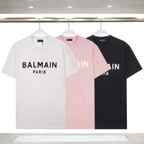 Replica Balmain T-Shirts Short Sleeved For Unisex #1419625 $29.00 USD for Wholesale
