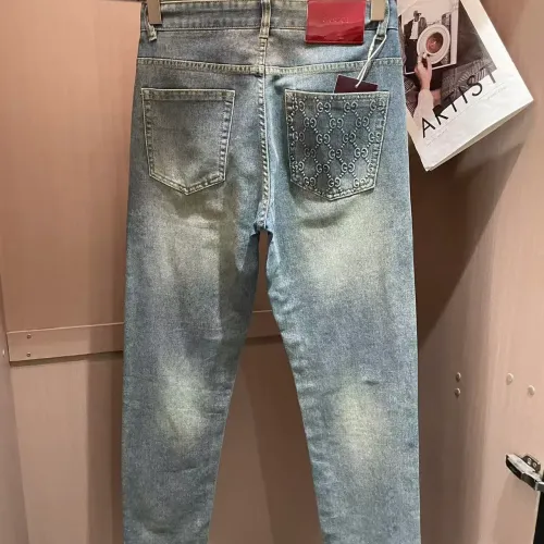 Replica Gucci Jeans For Men #1420227 $45.00 USD for Wholesale