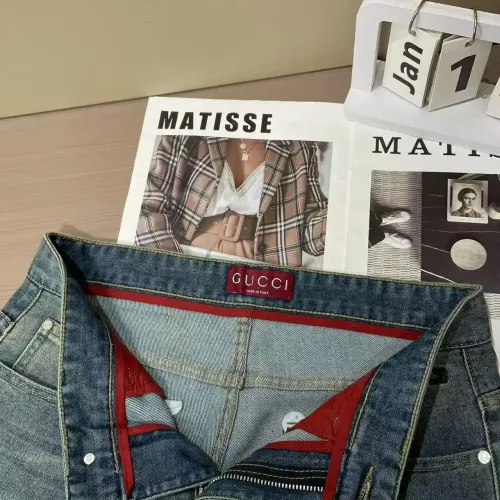 Replica Gucci Jeans For Men #1420227 $45.00 USD for Wholesale