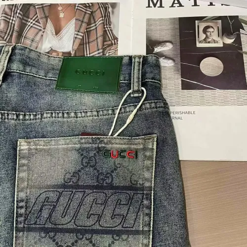 Replica Gucci Jeans For Men #1420228 $45.00 USD for Wholesale
