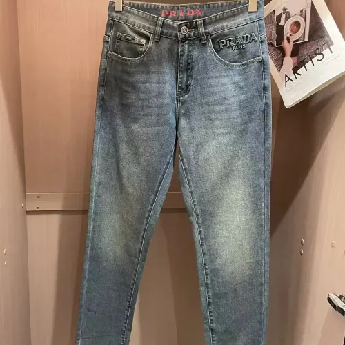 Replica Prada Jeans For Men #1420230 $45.00 USD for Wholesale