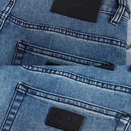 Replica Fendi Jeans For Men #1420456 $45.00 USD for Wholesale