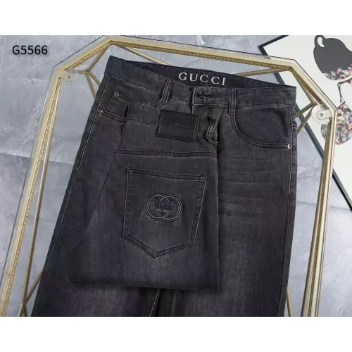 Replica Gucci Jeans For Men #1420532 $45.00 USD for Wholesale