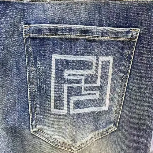 Replica Fendi Jeans For Men #1421204 $68.00 USD for Wholesale