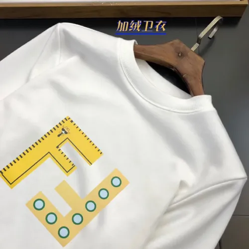 Replica Fendi Hoodies Long Sleeved For Men #1421252 $45.00 USD for Wholesale