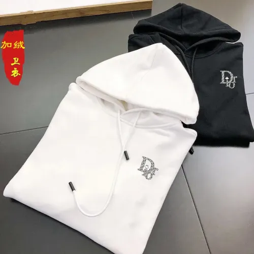 Replica Christian Dior Hoodies Long Sleeved For Men #1421257 $45.00 USD for Wholesale