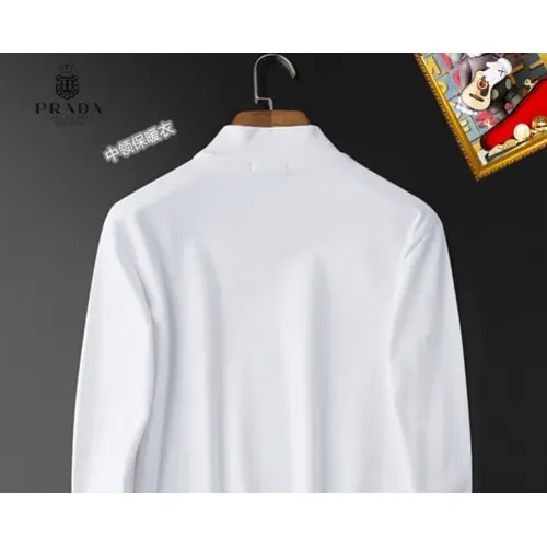 Replica Prada T-Shirts Long Sleeved For Men #1421448 $40.00 USD for Wholesale