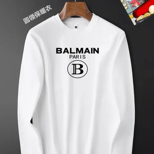 Cheap Balmain T-Shirts Long Sleeved For Men #1421481, $$40.00 USD On Balmain T-Shirts