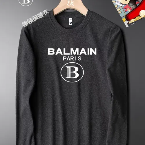 Cheap Balmain T-Shirts Long Sleeved For Men #1421482, $$40.00 USD On Balmain T-Shirts