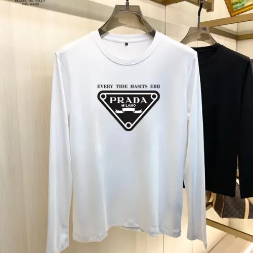 Cheap Prada T-Shirts Long Sleeved For Unisex #1421503, $$34.00 USD On Prada T-Shirts