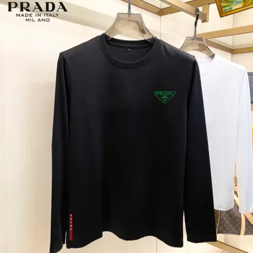 Cheap Prada T-Shirts Long Sleeved For Unisex #1421537, $$34.00 USD On Prada T-Shirts