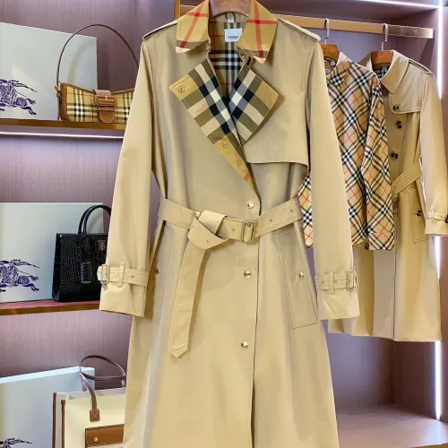 Cheap Burberry Trench Coat Long Sleeved For Women #1422005, $$162.00 USD On Burberry Trench Coat