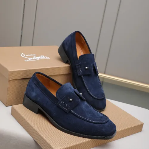 Replica Christian Louboutin Leather Shoes For Men #1422344 $105.00 USD for Wholesale