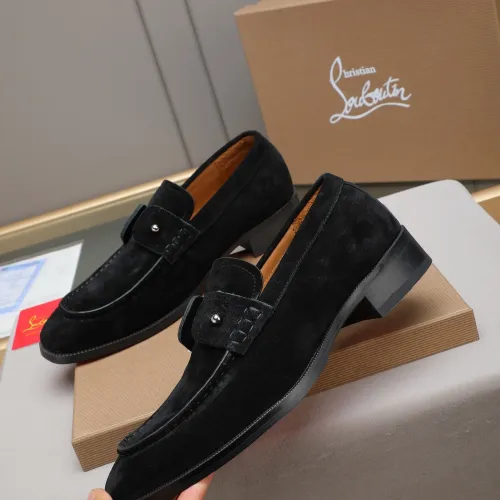 Replica Christian Louboutin Leather Shoes For Men #1422345 $105.00 USD for Wholesale