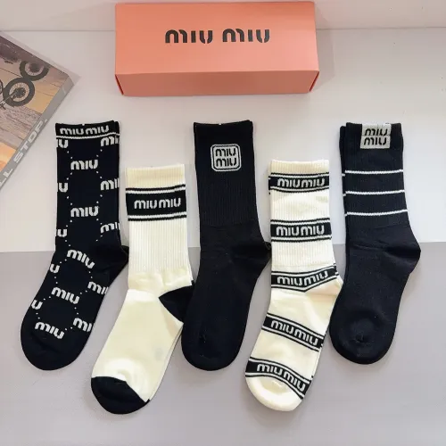Replica MIU MIU Socks #1422369 $29.00 USD for Wholesale