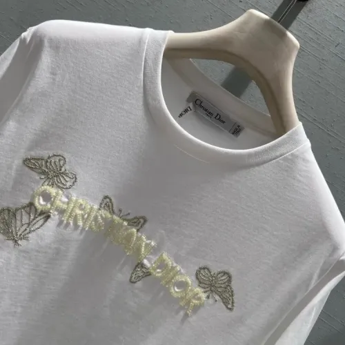 Replica Christian Dior T-Shirts Short Sleeved For Women #1422633 $52.00 USD for Wholesale