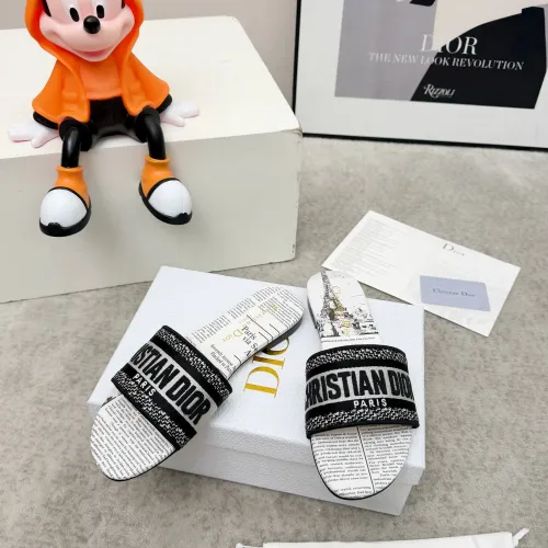 Replica Christian Dior Slippers For Women #1422781 $76.00 USD for Wholesale
