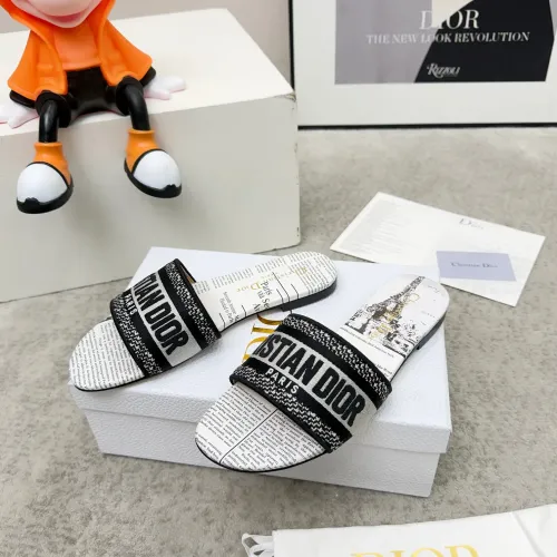 Replica Christian Dior Slippers For Women #1422781 $76.00 USD for Wholesale