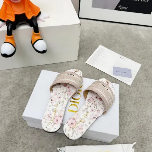 Replica Christian Dior Slippers For Women #1422785 $76.00 USD for Wholesale