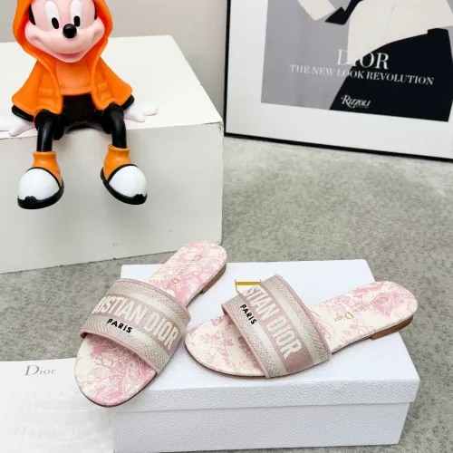 Replica Christian Dior Slippers For Women #1422800 $76.00 USD for Wholesale