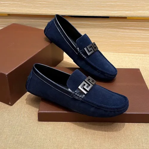 Replica Versace Leather Shoes For Men #1423017 $76.00 USD for Wholesale