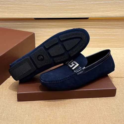 Replica Versace Leather Shoes For Men #1423017 $76.00 USD for Wholesale
