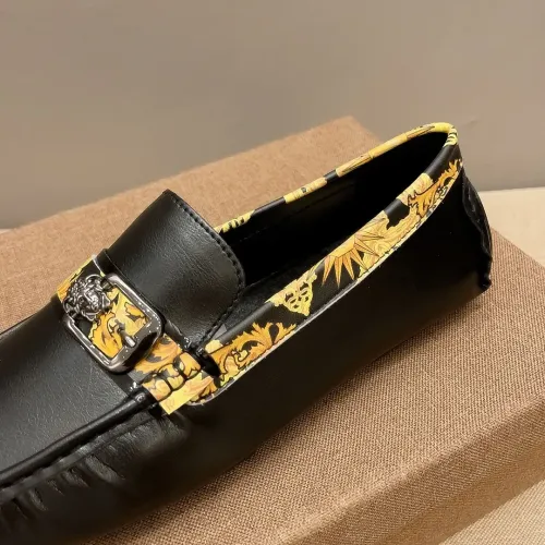 Replica Versace Leather Shoes For Men #1423030 $76.00 USD for Wholesale