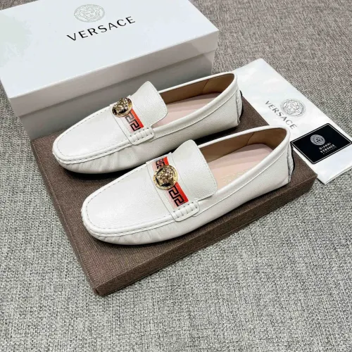 Cheap Versace Leather Shoes For Men #1423059, $$80.00 USD On Versace Leather Shoes