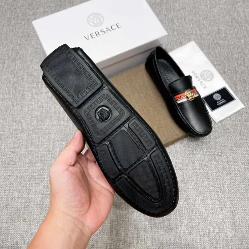 Replica Versace Leather Shoes For Men #1423060 $80.00 USD for Wholesale