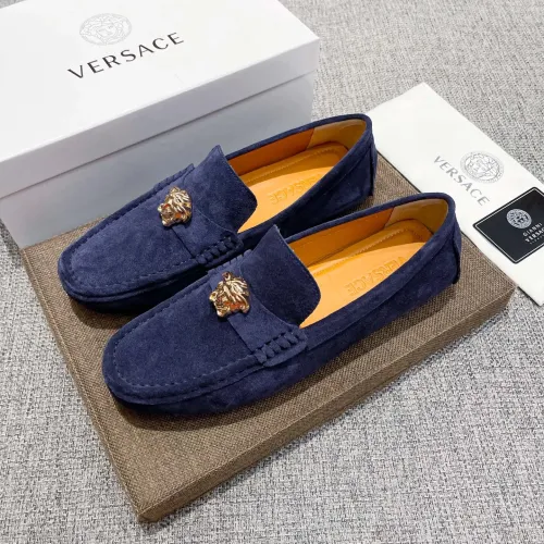 Cheap Versace Leather Shoes For Men #1423062, $$80.00 USD On Versace Leather Shoes