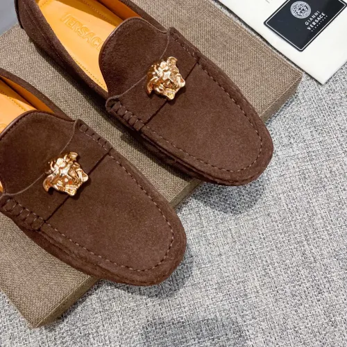 Replica Versace Leather Shoes For Men #1423063 $80.00 USD for Wholesale