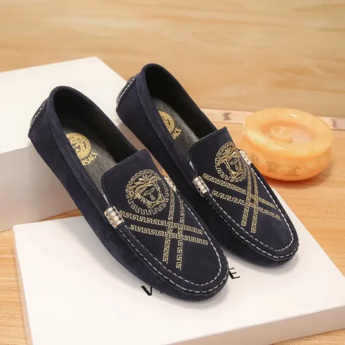 Cheap Versace Leather Shoes For Men #1423097, $$76.00 USD On Versace Leather Shoes