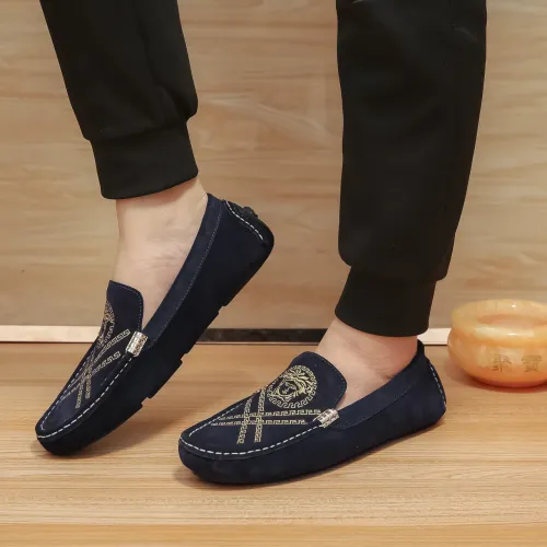 Replica Versace Leather Shoes For Men #1423097 $76.00 USD for Wholesale