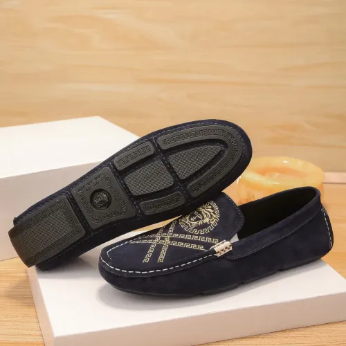 Replica Versace Leather Shoes For Men #1423097 $76.00 USD for Wholesale