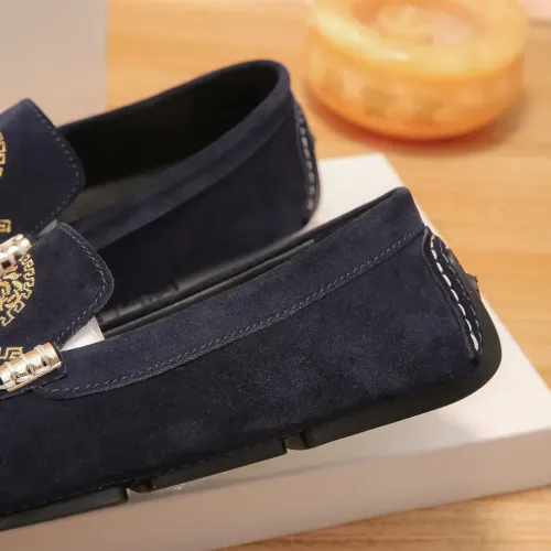 Replica Versace Leather Shoes For Men #1423097 $76.00 USD for Wholesale