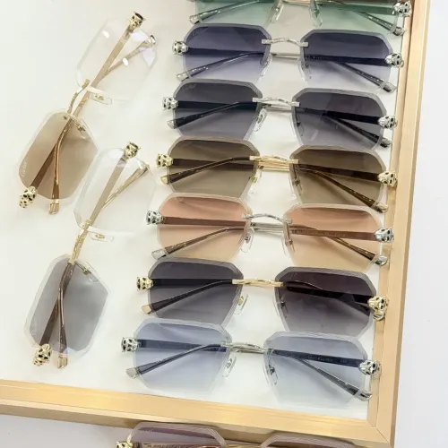 Replica Cartier AAA Quality Sunglassess #1423154 $80.00 USD for Wholesale