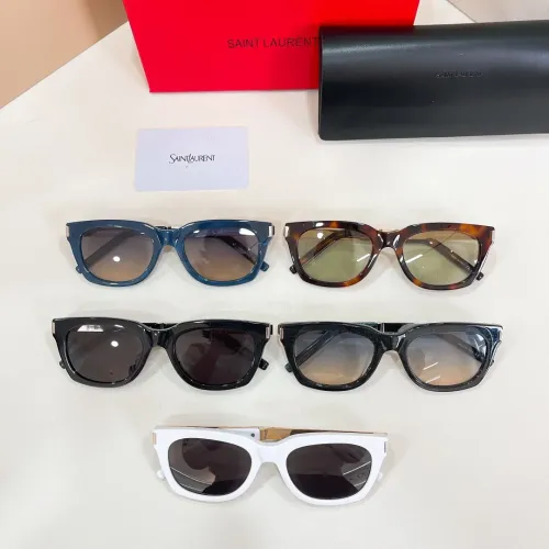 Replica Yves Saint Laurent YSL AAA Quality Sunglasses #1423314 $60.00 USD for Wholesale