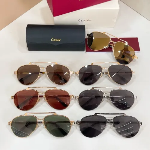 Replica Cartier AAA Quality Sunglassess #1423385 $60.00 USD for Wholesale