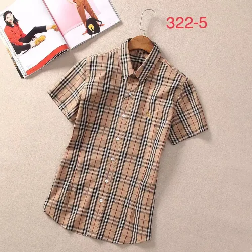 Cheap Burberry Shirts Short Sleeved For Women #1423745, $$36.00 USD On Burberry Shirts