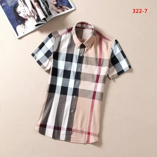 Cheap Burberry Shirts Short Sleeved For Women #1423746, $$36.00 USD On Burberry Shirts