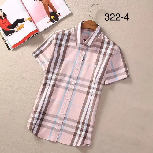 Cheap Burberry Shirts Short Sleeved For Women #1423747, $$36.00 USD On Burberry Shirts