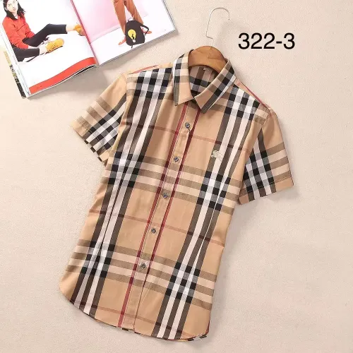 Cheap Burberry Shirts Short Sleeved For Women #1423748, $$36.00 USD On Burberry Shirts