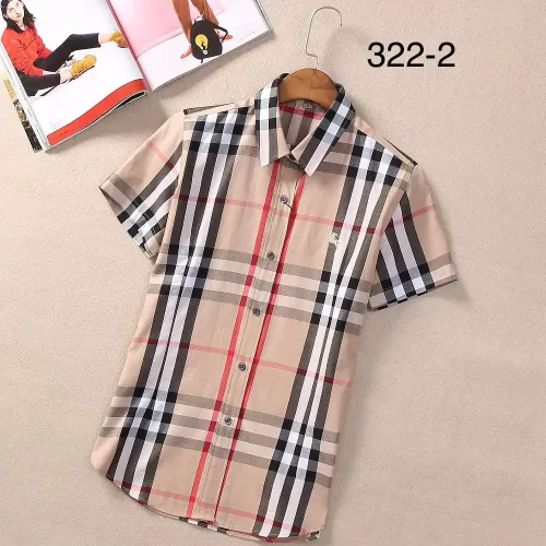 Cheap Burberry Shirts Short Sleeved For Women #1423749, $$36.00 USD On Burberry Shirts