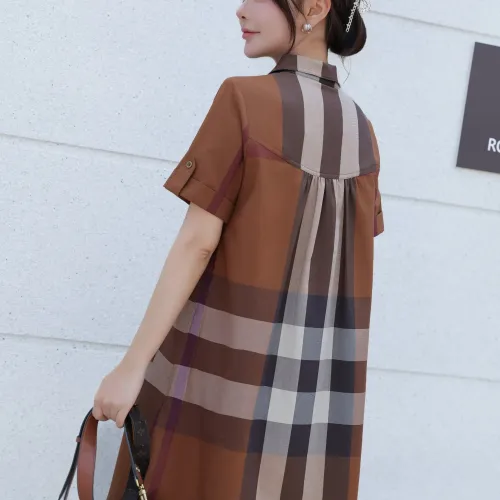 Replica Burberry Dresses Short Sleeved For Women #1423752 $76.00 USD for Wholesale