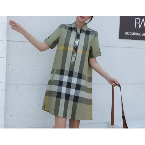 Cheap Burberry Dresses Short Sleeved For Women #1423754, $$76.00 USD On Burberry Dresses