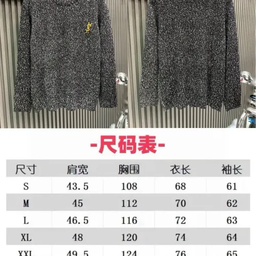 Replica Yves Saint Laurent YSL Sweaters Long Sleeved For Unisex #1424141 $60.00 USD for Wholesale