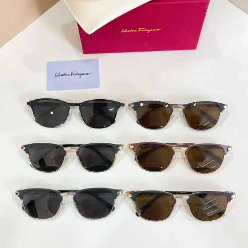 Replica Salvatore Ferragamo AAA Quality Sunglasses #1424155 $56.00 USD for Wholesale