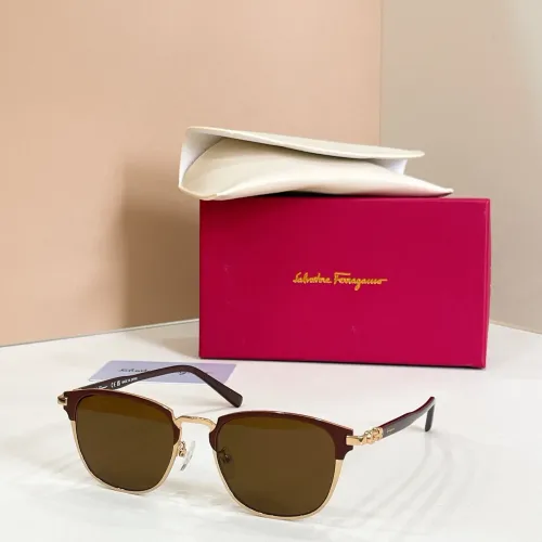 Cheap Salvatore Ferragamo AAA Quality Sunglasses #1424159, $$56.00 USD On Salvatore Ferragamo AAA Quality Sunglasses