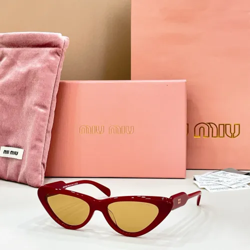 Cheap MIU MIU AAA Quality Sunglasses #1424188, $$60.00 USD On MIU MIU AAA Sunglasses